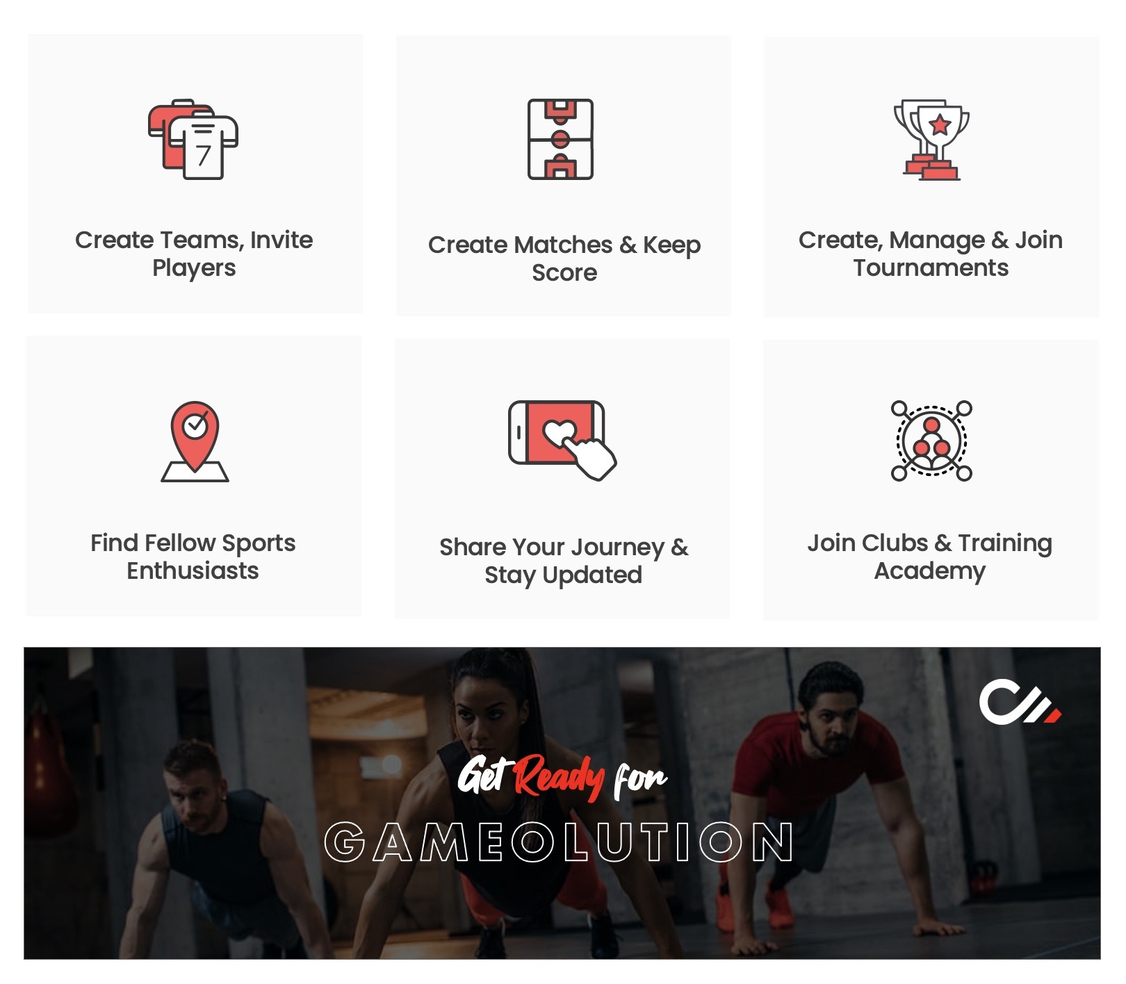 Dugmates key features — player profiles, teams, tournaments, score counting and more